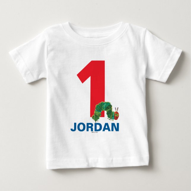 The Very Hungry Caterpillar First Birthday Baby T-Shirt (Front)