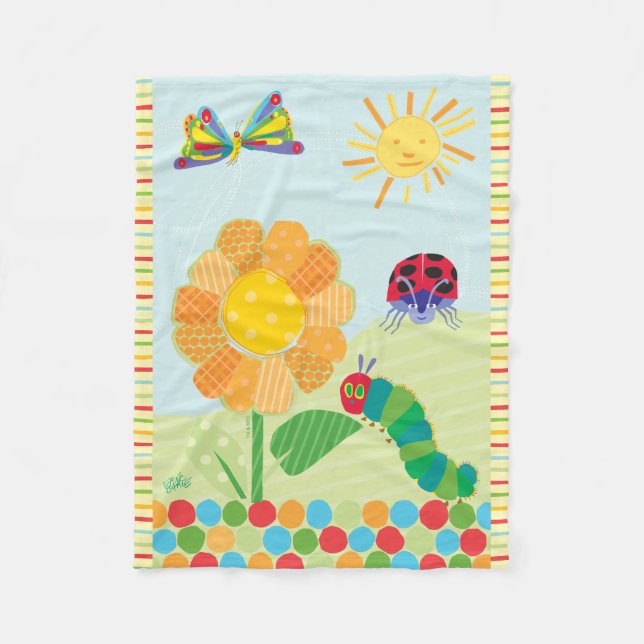 The Very Hungry Caterpillar Good Morning Sunshine Fleece Blanket (Front)