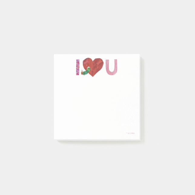 The Very Hungry Caterpillar | I Heart You Post-it Notes (Front)