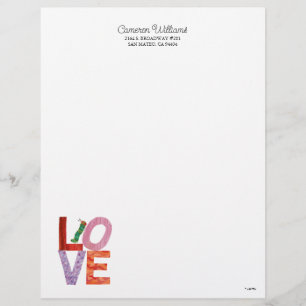 The Very Hungry Caterpillar   LOVE Custom Letterhead