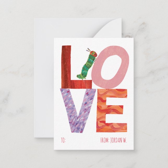 The Very Hungry Caterpillar | LOVE Note Card (Front)