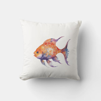 The Very Worried Goldfish Small Cushion