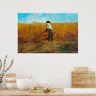 The Veteran in a New Field Winslow Homer Poster