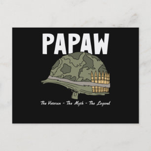 The Veteran The Myth The Legend - Papaw Postcard