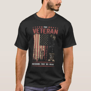 The Veteran U S Flag Retired Soldier T-Shirt