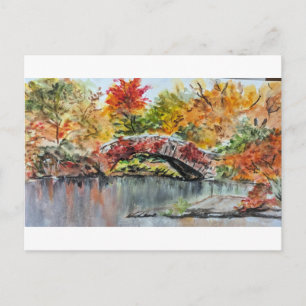 The vibrant colours of the trees in Central Park  Postcard
