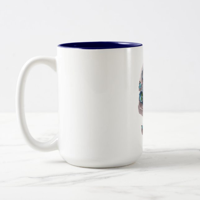 The Vibrant Typography Mug design  (Left)