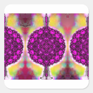 The vibration of the light square sticker