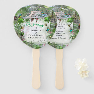 The Victorian Greenhouse Hand Fan