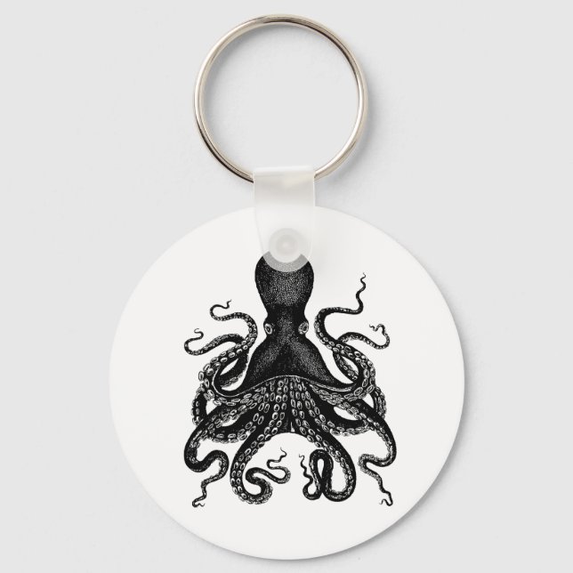 The Victorian Octopus Key Ring (Front)