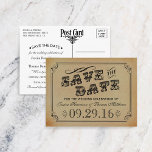 The Victorian Steampunk Wedding Collection Announcement Postcard<br><div class="desc">The Victorian Steampunk Wedding Collection - Save The Date Postcards.</div>