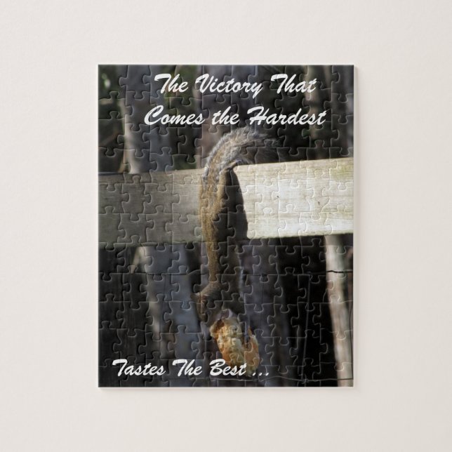 The Victory That Comes the Hardest Tastes the Best Jigsaw Puzzle (Vertical)