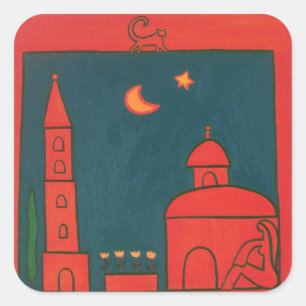 The View from Santo Spirito 2002 Square Sticker