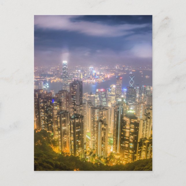 The view of Hong Kong from The Peak Postcard (Front)