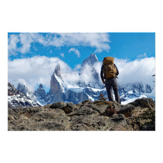 The view of Mount Fitzroy at the lookout Photo Print