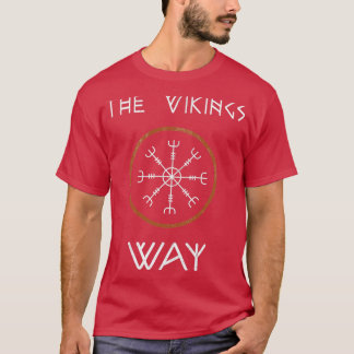 The Vikings Way Vegvisir Grunge T-Shirt