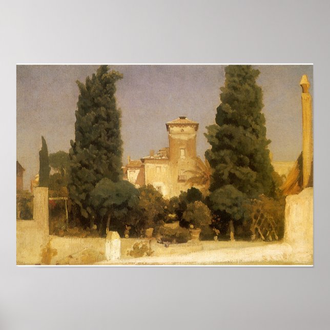 The Villa Malta, Rome by Lord Frederic Leighton Poster (Front)