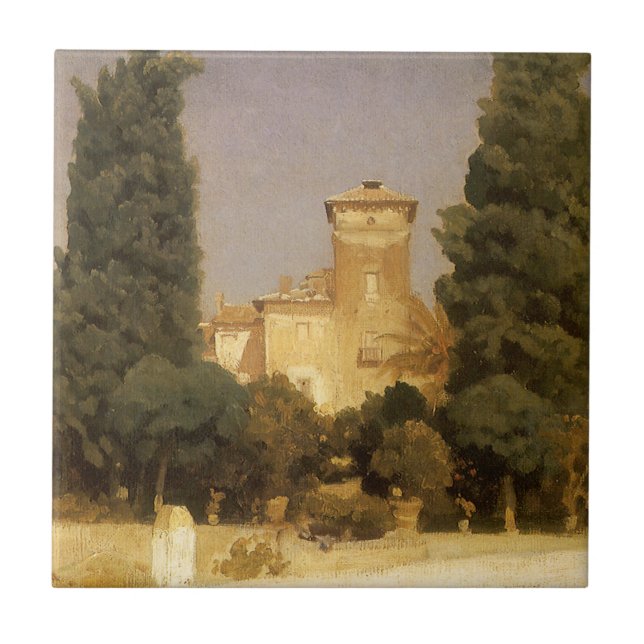 The Villa Malta, Rome by Lord Frederic Leighton Tile (Front)