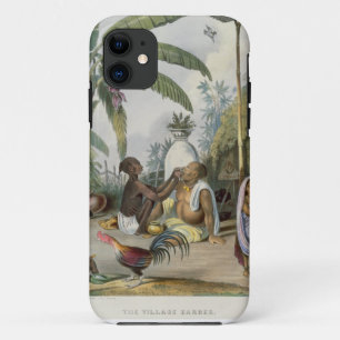 The Village Barber, plate 6 from 'Indians', engrav iPhone 11 Case