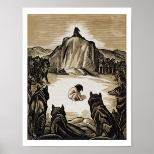 The Village Club, from 'The Jungle Book', by Rudya Poster