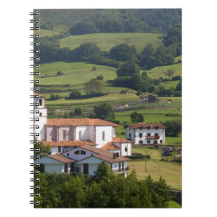 The village of Amaiur in the Baztan Valley of Spiral Notebook