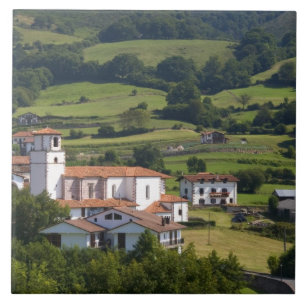 The village of Amaiur in the Baztan Valley of Tile