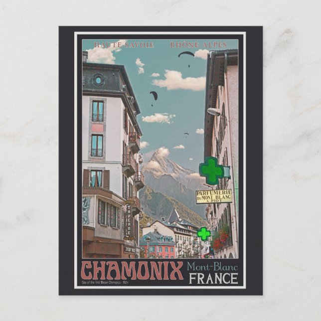 The Village of Chamonix - BonW Postcard (Front)