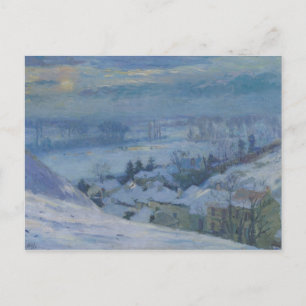The Village of Herblay under snow, 1895 Postcard