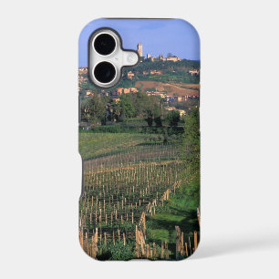 The village of San Gimignano sits in the rolling