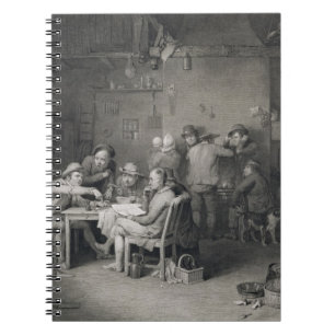 The Village Politicians, engraved by Abraham Raimb Spiral Notebook