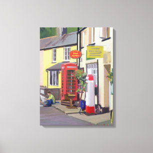The Village Post Office Withypool Canvas Print