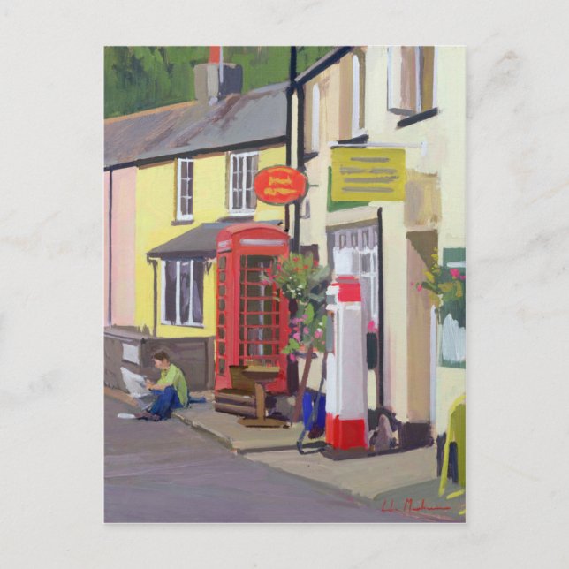 The Village Post Office Withypool Postcard (Front)
