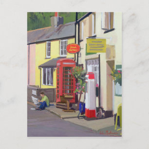 The Village Post Office Withypool Postcard