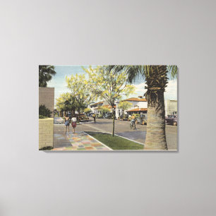 The Village Street, Palm Canyon Drive Canvas Print