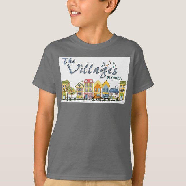 The villages florida community boys organic tee (Front)