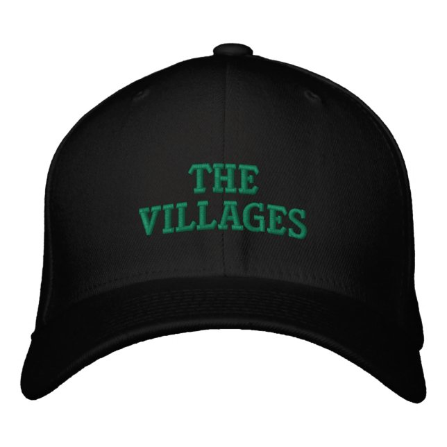The Villages Florida Embroidered Baseball Hat (Front)