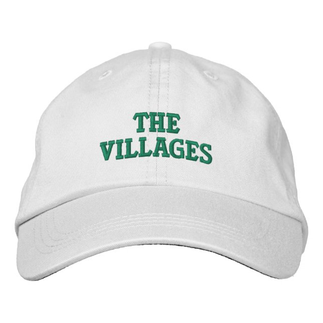The Villages Florida Embroidered Baseball Hat (Front)