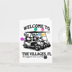 The Villages Florida Fl Retirement Funny Golf Loof Card
