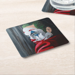 The Villain Painting by Alfred Fox Square Paper Coaster