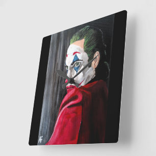 The Villain Painting by Alfred Fox Square Wall Clock
