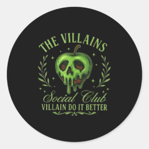 The Villains Social Club Villains Do It Better Rib Classic Round Sticker