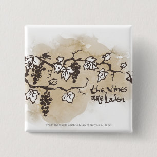 The Vines Are Laden 15 Cm Square Badge