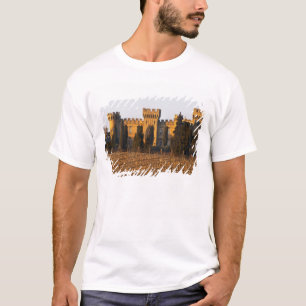 The vineyard with syrah vines and the chateau T-Shirt
