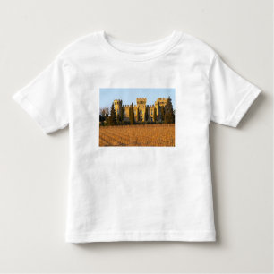 The vineyard with syrah vines and the chateau toddler T-Shirt
