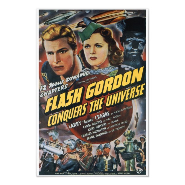 THE VINTAGE FLASH GORDON MOVIE POSTER (Front)