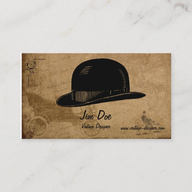 The Vintage Gent Business Card (Front)