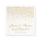 The Vintage Glam Gold Confetti Wedding Collection