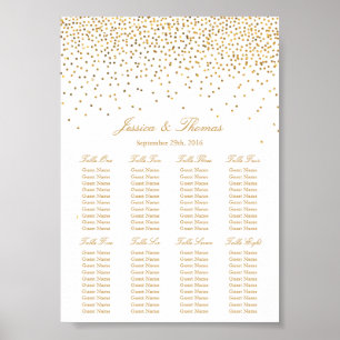 The Vintage Glam Gold Confetti Wedding Collection Poster