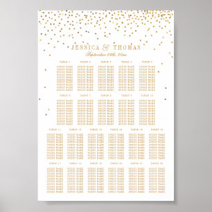 The Vintage Glam Gold Confetti Wedding Collection Poster