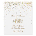 The Vintage Glam Gold Confetti Wedding Collection